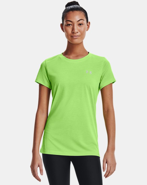 Women's UA Tech™ Twist T-Shirt, Green, pdpMainDesktop image number 0